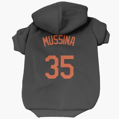 Black Baltimore Orioles Mike Mussina   Dog & Cat Pet Hoodie