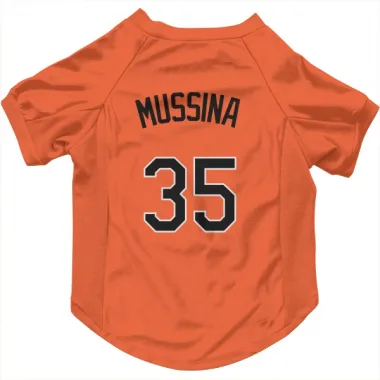 Orange Baltimore Orioles Mike Mussina   Dog & Cat Pet Jersey