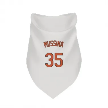 White Baltimore Orioles Mike Mussina   Dog & Cat Pet Bandana